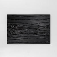 GEMÄLDE Samt II Schattenfugenrahmen Schwarz 120x80 cm - Schwarz, Holz (120/80cm) - YS-art gallery