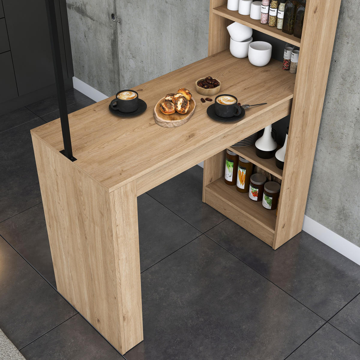 ESSTISCH jacob Braun - Braun, Holz (120/56/199cm) - Habitat Garten