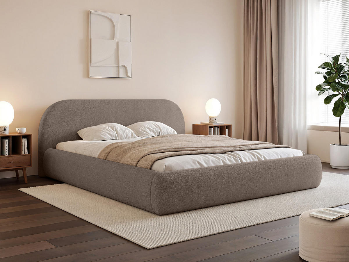 POLSTERBETT Lloret 180x200 cm, Braun - Braun, Textil (200/180cm) - Fedve