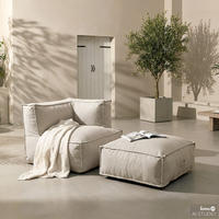 LOUNGEGRUPPE - 2-teilig - Olefin - Beige - Beige, Textil (190/80/95cm) - home24