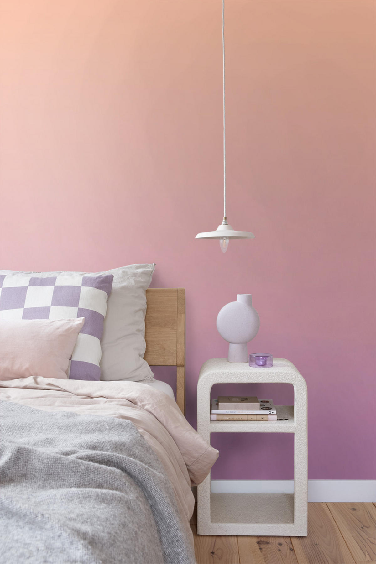 FOTOTAPETE Dip Dye-Motiv 2 x 2.79 m - Lila, Papier (200/279cm) - ESTAhome