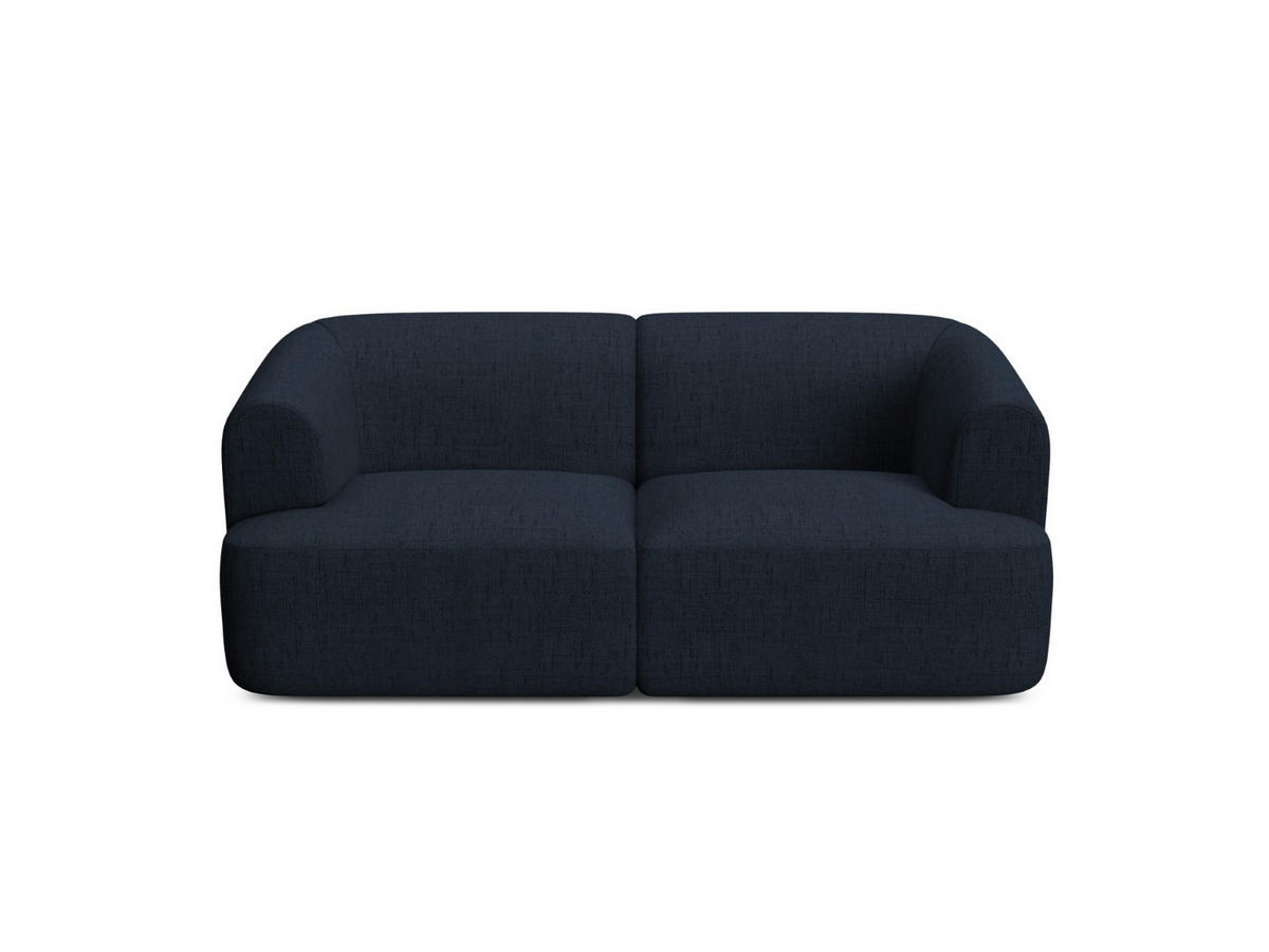 MODULARES-SOFA Campi aus strukturiertem Stoff königsblau 2 Sitzplätze - Dunkelblau, Textil (90/70/180cm) - Cosmopolitan Design