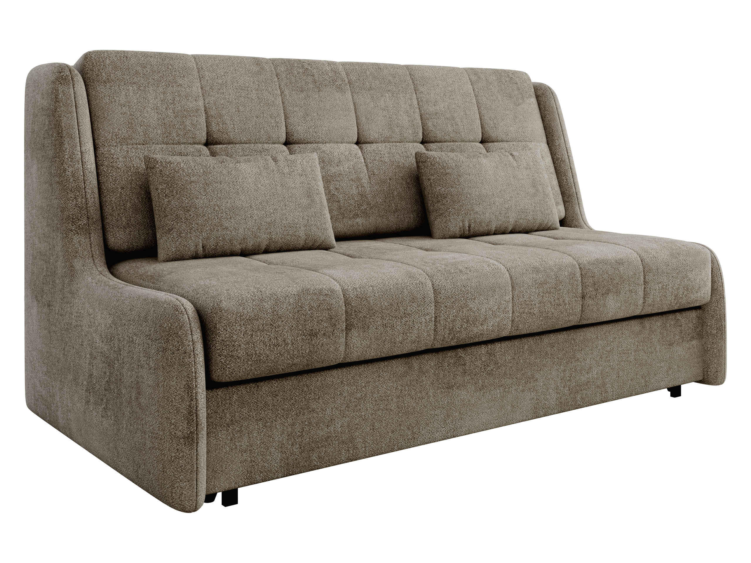 SCHLAFSOFA Viva Elite IV - Schwarz/Braun, Holz/Metall (166/85/98cm) - MIRJAN24