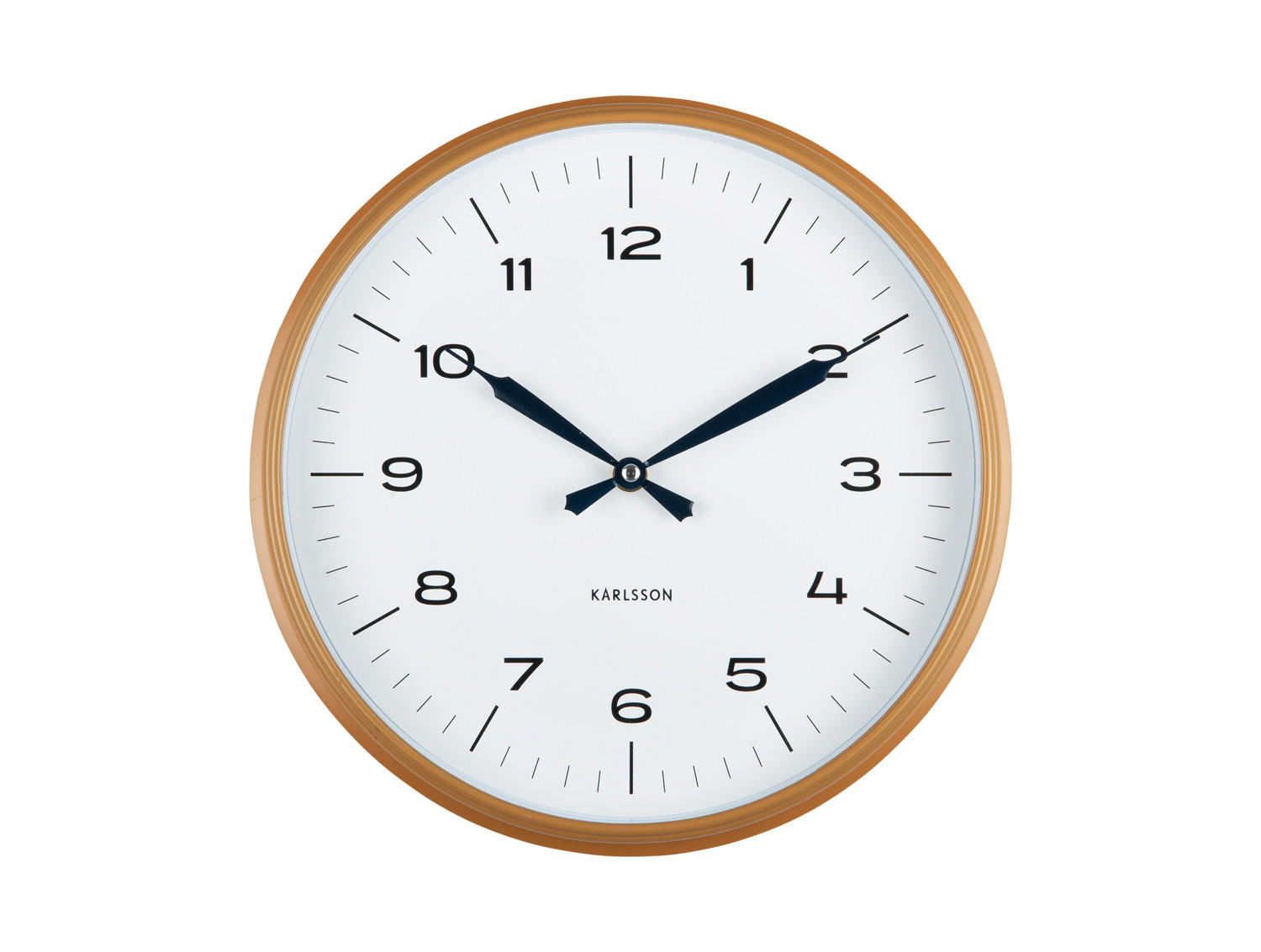 WANDUHR Modern Factory Ø30 cm - Gelb, Kunststoff (30/4.5/30cm) - Karlsson