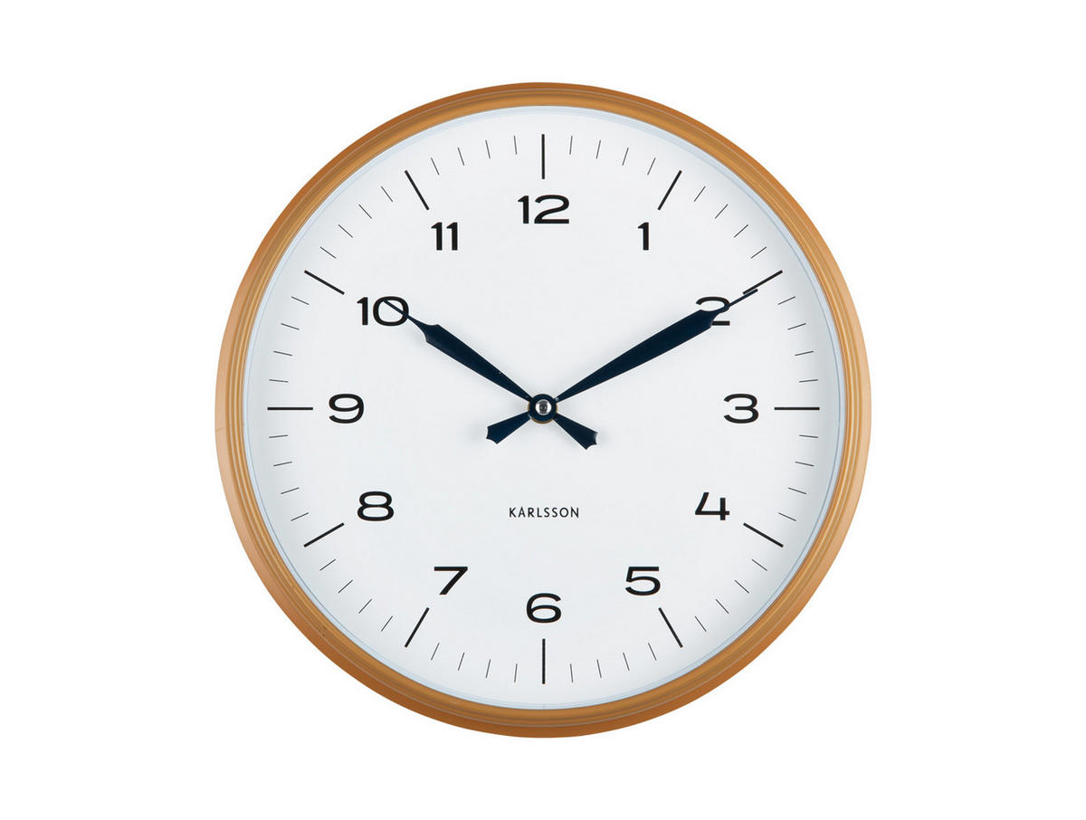 WANDUHR Modern Factory Ø30 cm - Gelb, Kunststoff (30/4.5/30cm) - Karlsson