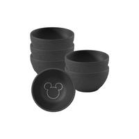 DIPSCHALEN Manufacture Rock - Mickey Mouse schwarz ø 7,7 cm 6er Set - Schwarz, Keramik (7.7cm) - Villeroy & Boch