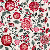 VLIESTAPETE Erdbeergarten Rose - Pink, Papier/Kunststoff (52/1000cm)