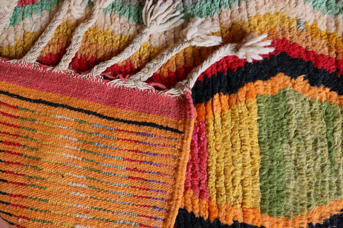 BERBERTEPPICH Teppichläufer aus reiner Wolle 250x 350 cm - Orange, Naturmaterialien (250/350cm) - AFK Living