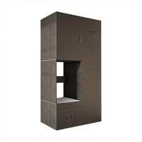 WASCHMASCHINENSCHRANK Serie 3 127cm Breit, 240cm Hoch - Schwarz, Holzwerkstoff (127/240/67cm)