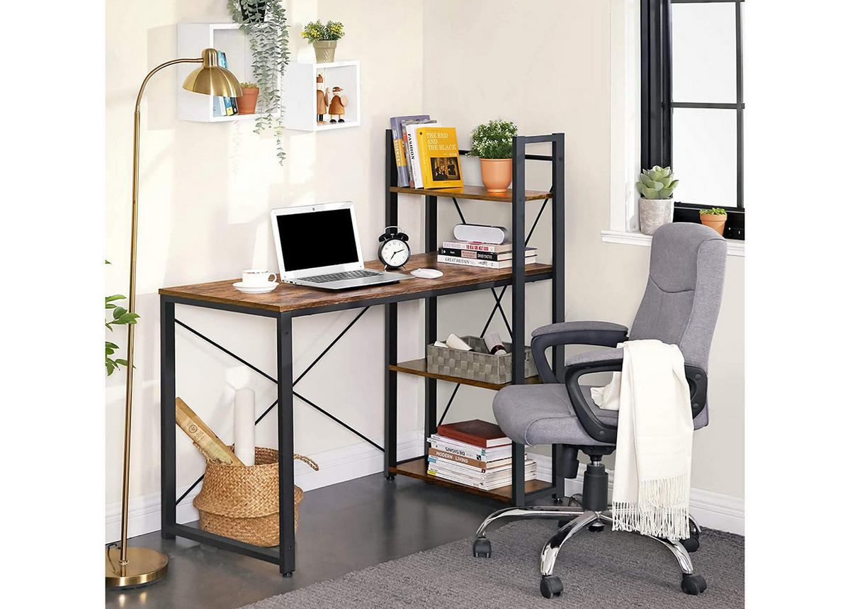 SCHREIBTISCH, braun/schwarz - Braun, Holzwerkstoff (60/120/120cm) - A2A Home
