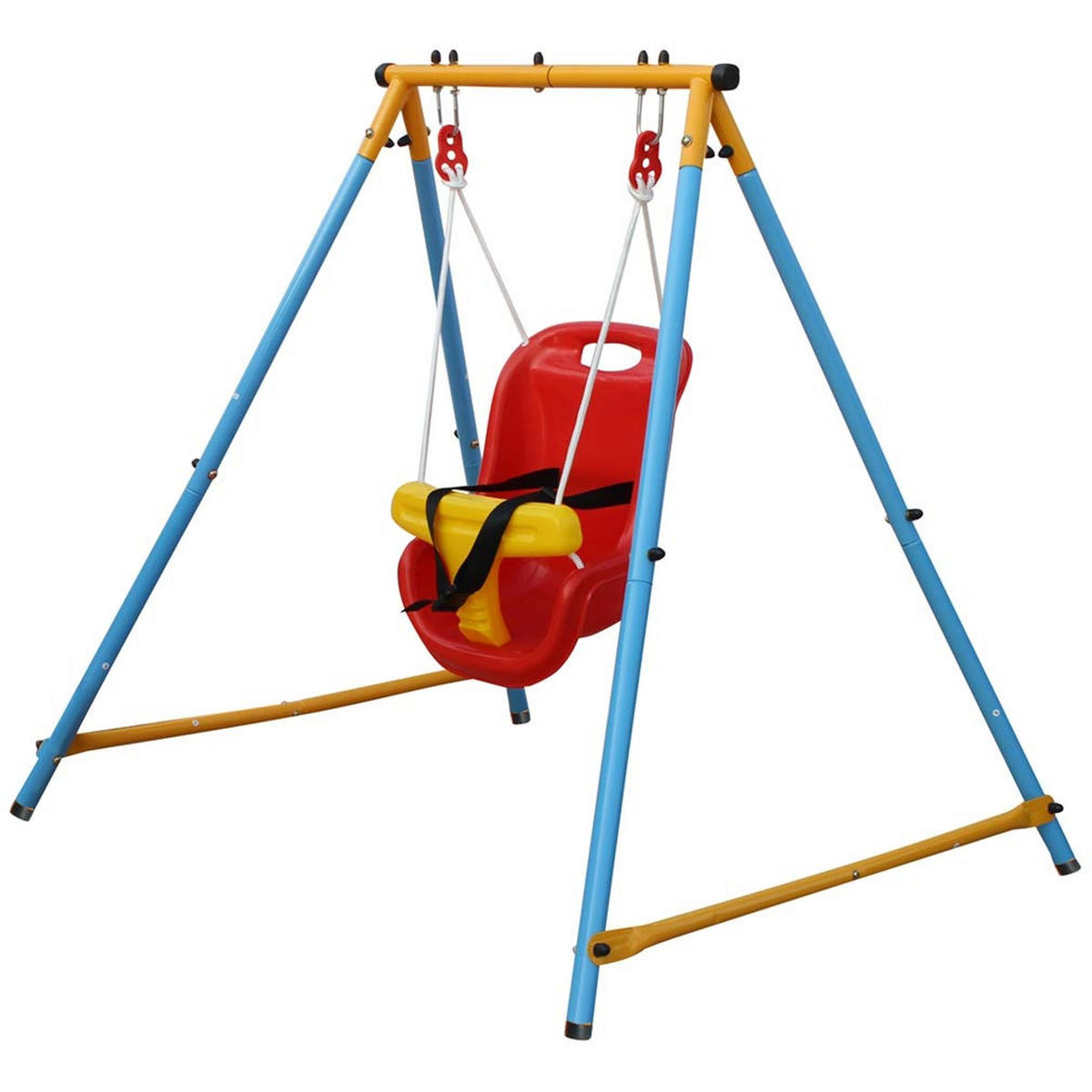 BABYSCHAUKEL mit Schaukelgestell Outdoor/Indoor - Blau, Metall (112/112cm)