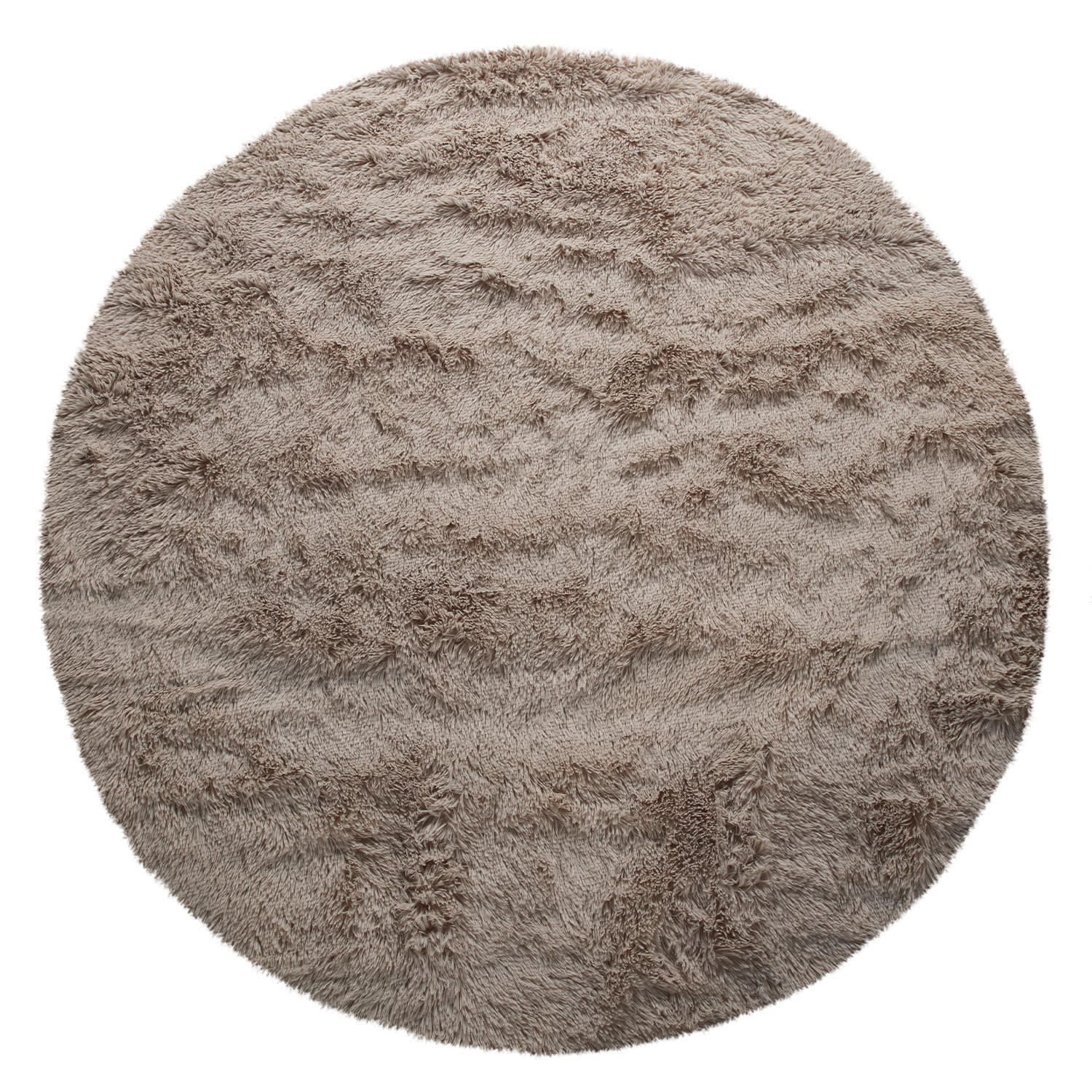 HOCHFLORTEPPICH 120/120 cm Silky 591 - Taupe, Kunststoff (120/120cm) - Paco Home