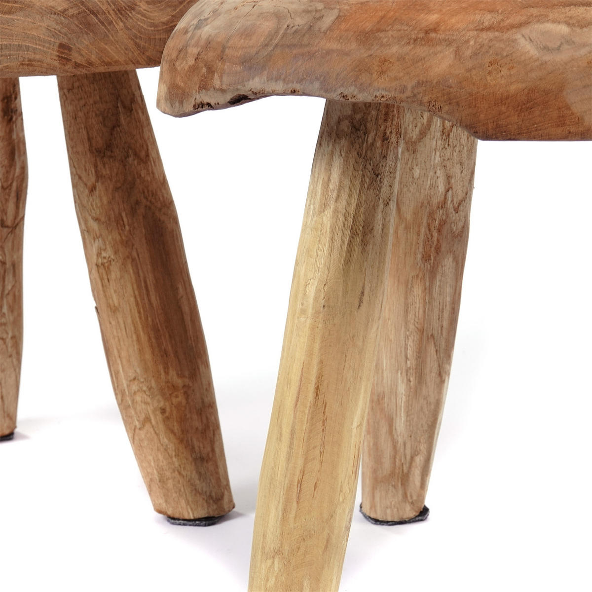 BLUMENHOCKER Klara 28 cm, Mahagoni Holz, rund naturfarben - Naturfarben, Holz (28/28/28cm) - CREEDWOOD