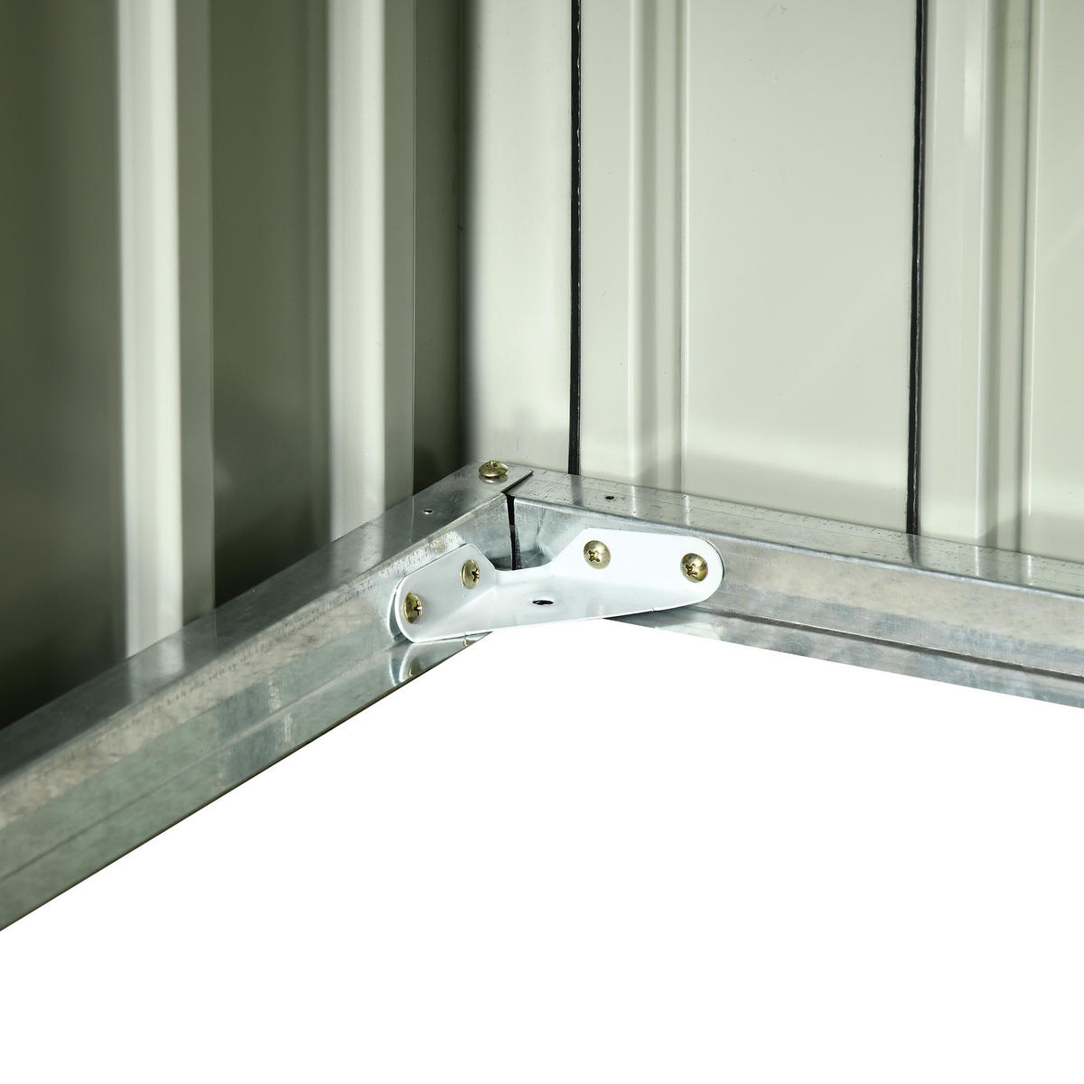 KLEINGARAGE DE-13748 mit Überdachung Grau - Grau, Metall (100/63/86cm) - ComfortXL