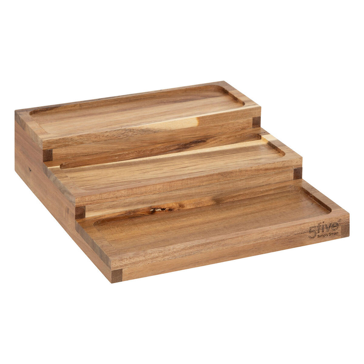 GEWÜRZREGAL Harmony, mit 9 Gläsern, Akazie / Glas, Braun - Braun, Holz (23/15/24cm) - 5five Simply Smart