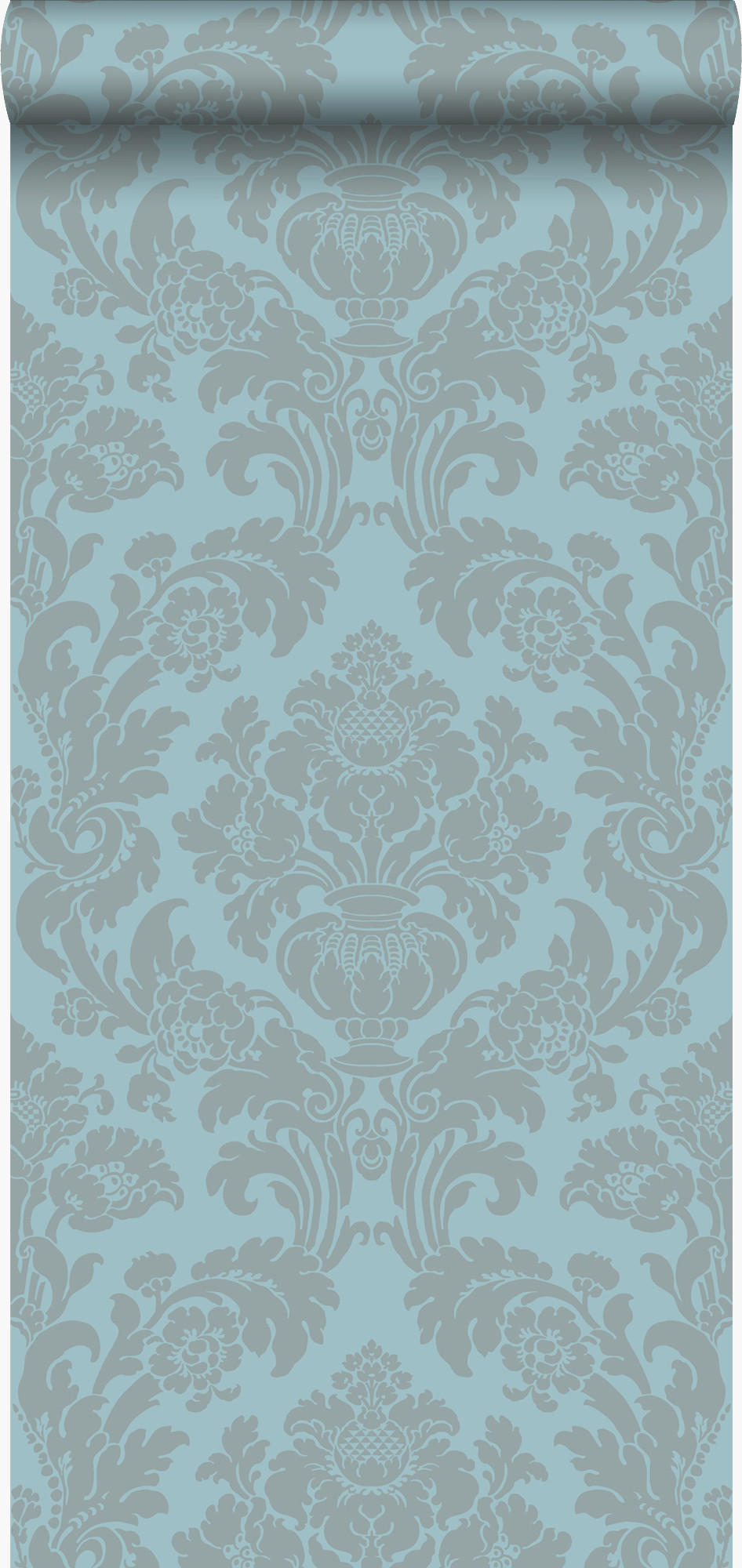 TAPETE Ornamente 53 cm x 10.05 m - Türkis, Papier (53/1000cm) - Origin Wallcoverings
