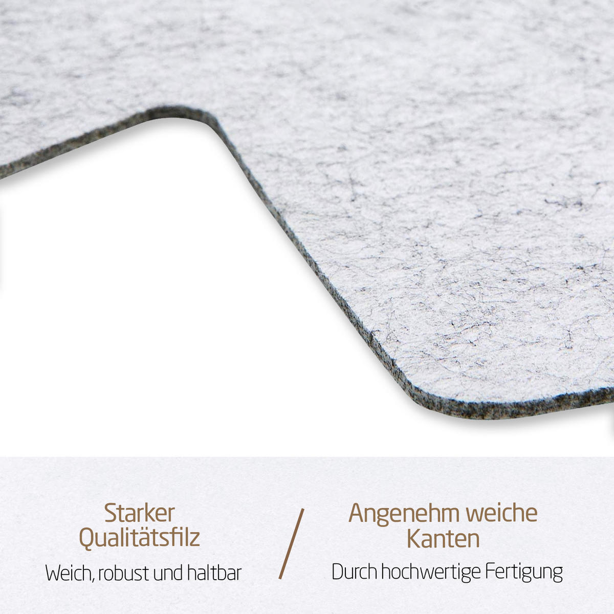 STAPELSCHUTZ Pfannenschoner 6er-Set - Hellgrau, Textil (38/38cm) - Miqio Design