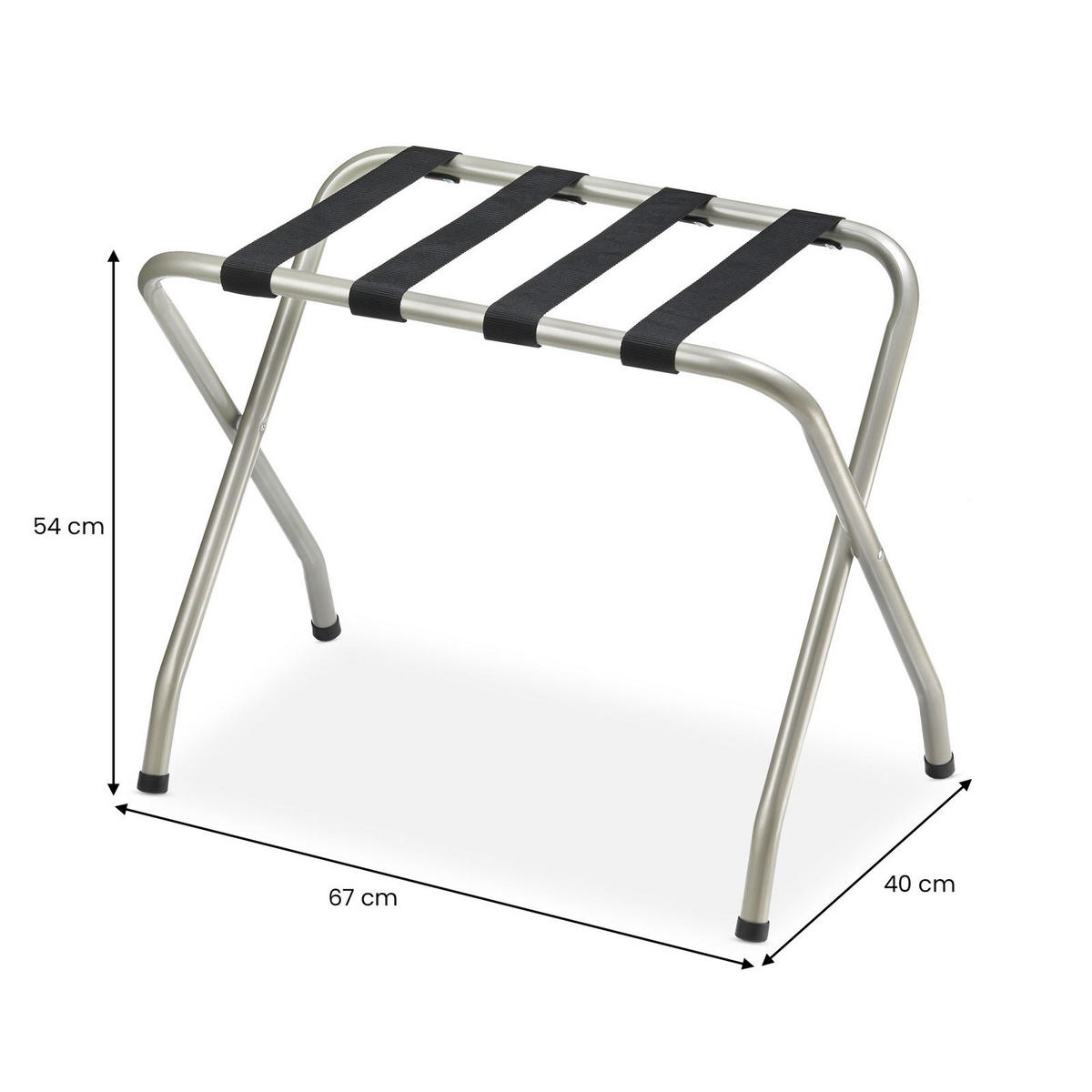 KOFFERSTÄNDER LUGGAGE - Champagner, Metall (67/54/40cm) - CARO-Möbel