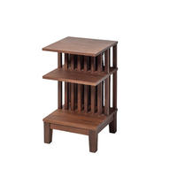 NACHTTISCH Celine, Natur massives Walnussholz - Braun, Holz (37.5/65/37.5cm) - WOODEK