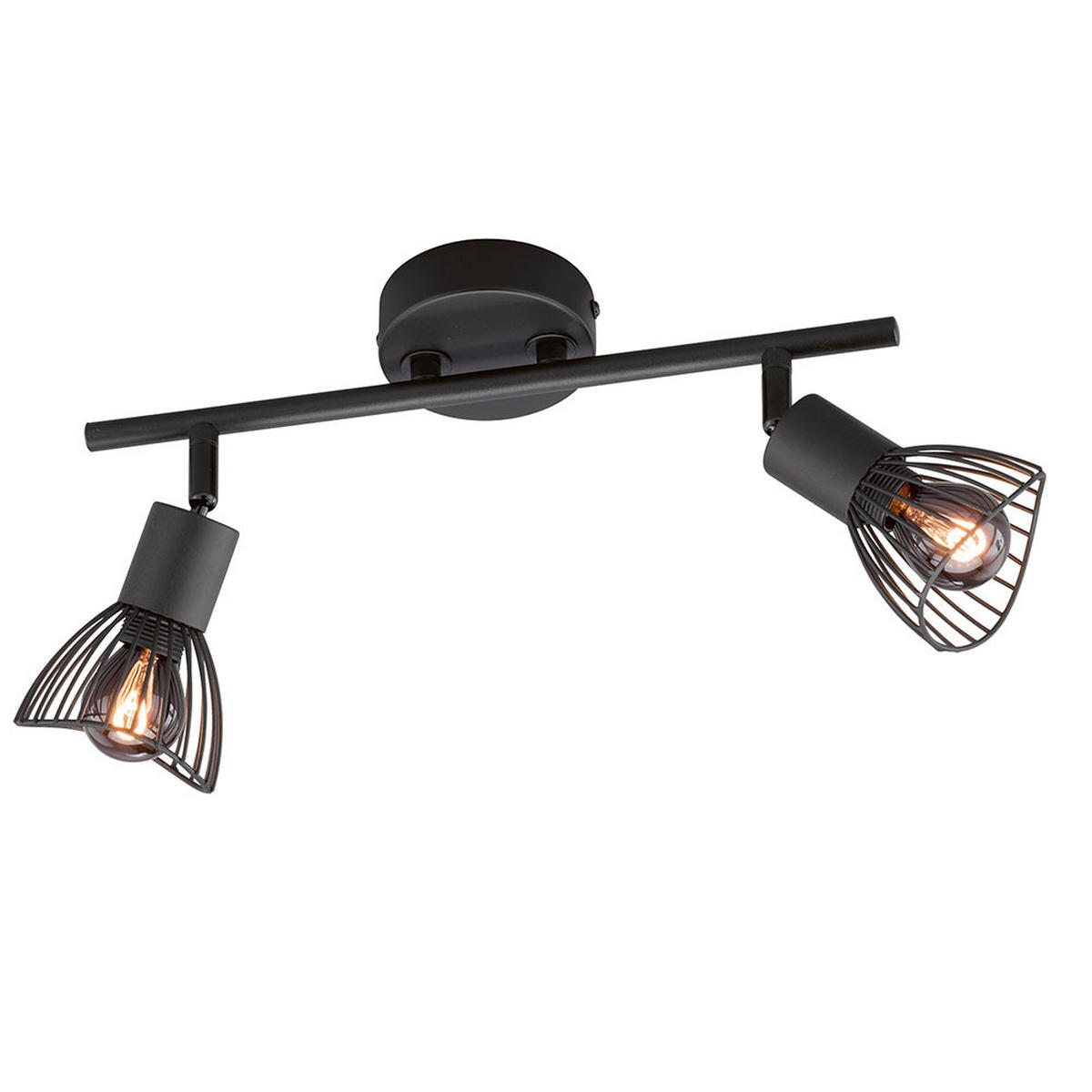 LED DECKENLEUCHTE Metall Schwarz - Schwarz, Metall (30/9.5/19.5cm)