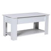 COUCHTISCH UTAH / 100x50cm - Weiß - Weiß, Holzwerkstoff (104/62/74cm) - Weber Industries