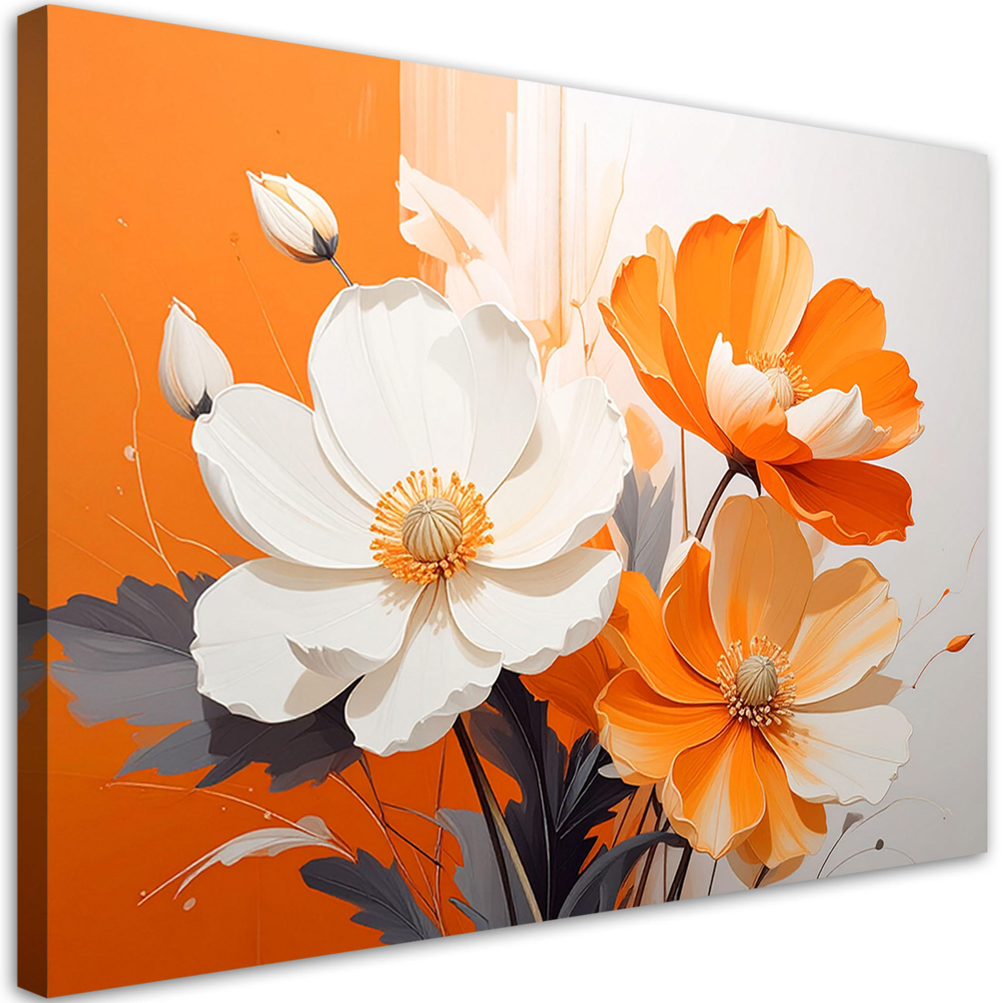 Feeby Leinwandbilder, Orange 30x20 cm