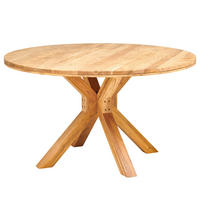 MASSIVER ESSTISCH - Massivholz - Akazie Braun - Akaziefarben, Akazienholz/Holz (140/140/76cm) - home24