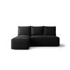 ECKSOFA mit Schlaffunktion SAVIO MINI Quelle 100 Links - Schwarz, Textil (200/140cm) - Bedante