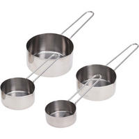 MESSBECHER aus Edelstahl 16/8,5/8 cm - Silberfarben, Metall (0.5L) - Excellent Houseware
