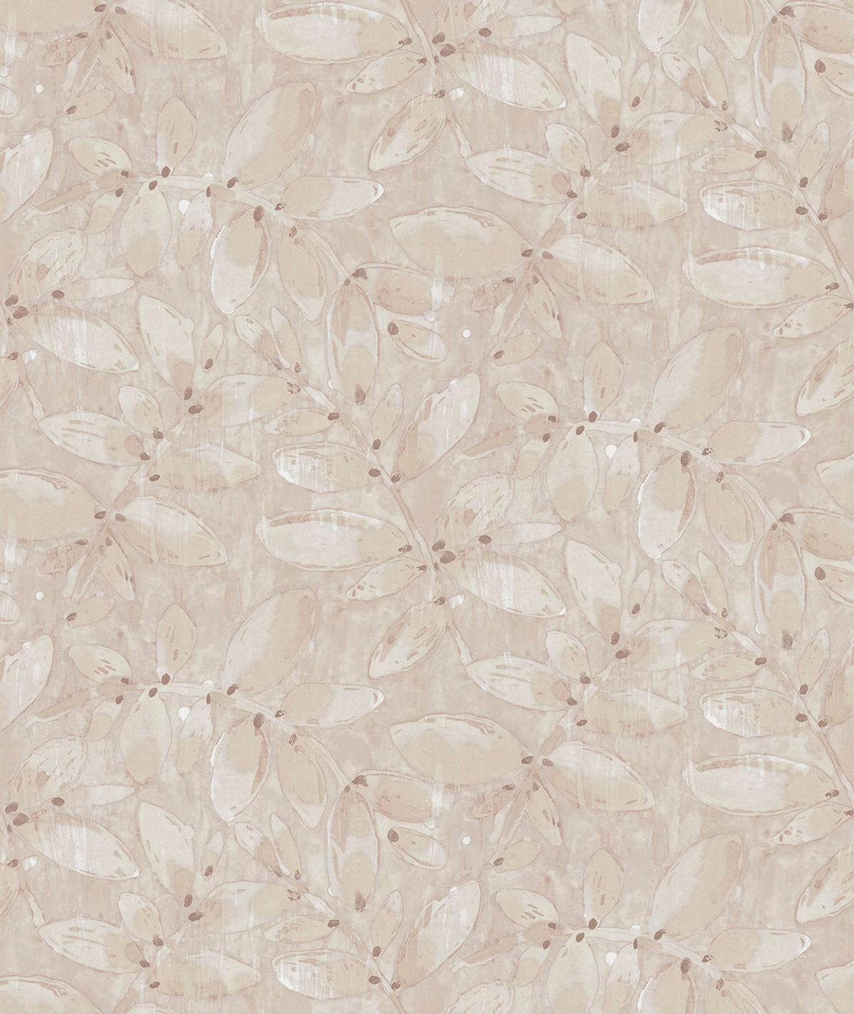 TAPETE gezeichnete Blätter 53 cm x 10,05 m - Beige, Papier (53/1000cm) - Sanders & Sanders