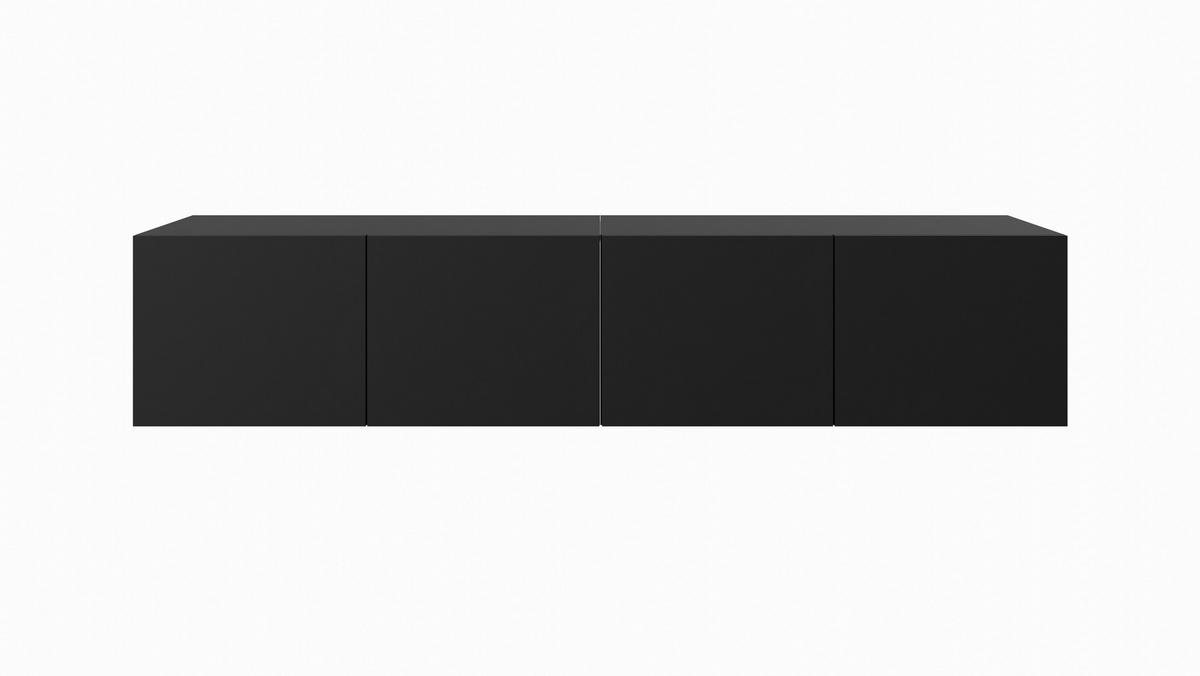 TV-SCHRANK LIO - Schwarz, Holzwerkstoff (200/41/40cm) - Meblini