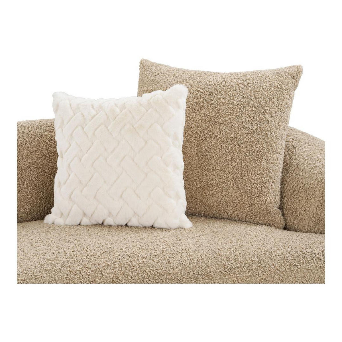 SOFA, Dorte, Stühle Braun, Polyester, 302 x 134 x 69 cm - Braun, Textil (302/69/134cm) - ebuy24