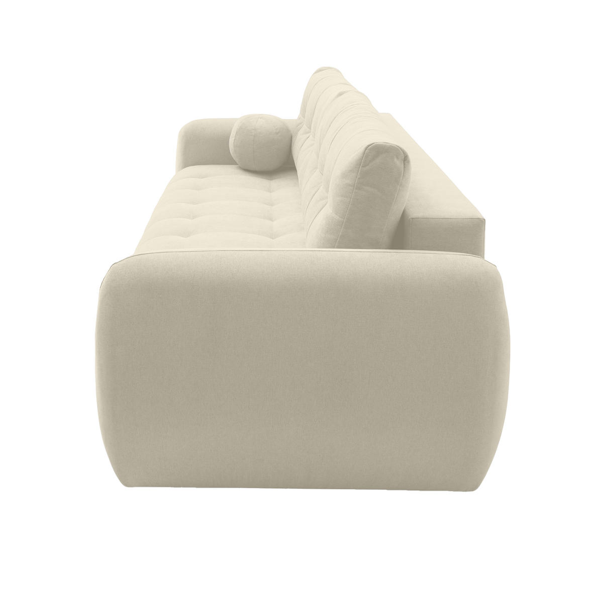 SOFA ARNIS mit Schlaffunktion, Cremeweiß - Creme, Textil (252/70/105cm) - Fedve