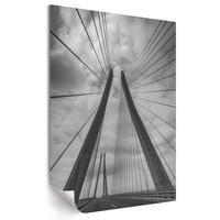 POSTER - 21x29 cm - Sample - Moderne Brücke - Grau, Textil (21/29.7/0.1cm) - TULUP