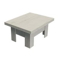 TISCH LONG - Eiche Bianco, Holzwerkstoff (80/100/53cm) - Meblini