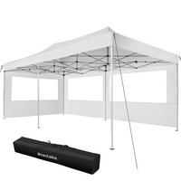 PAVILLON Viola,inklusive Spannseilen, Heringen und Tragetasche,weiß - Weiß, Kunststoff (300/280/600cm) - tectake