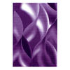 TEPPICH Kurzflor Abstrakte Wellen Polypropylen Wohnzimmer Violett Rechteckig 120x170 - Lila, Textil (120/170cm) - KADIMA DESIGN