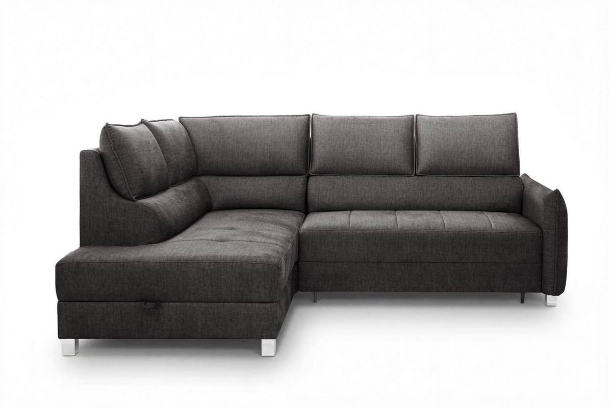 ECKSOFA Marno In Chill Me - Anthrazit, Holzwerkstoff/Textil (200/260cm) - Fun Möbel