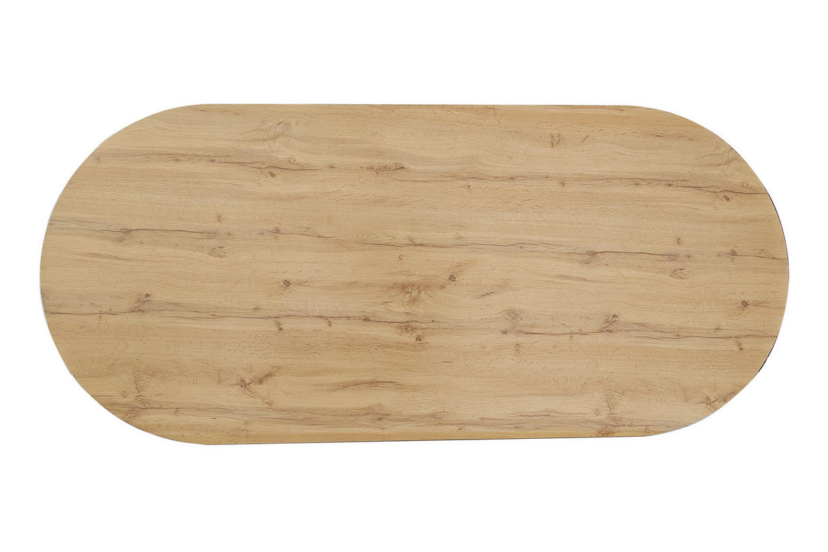 ESSTISCH OVI - Eichefarben/Beige, Holz (90/160/75cm) - SAM