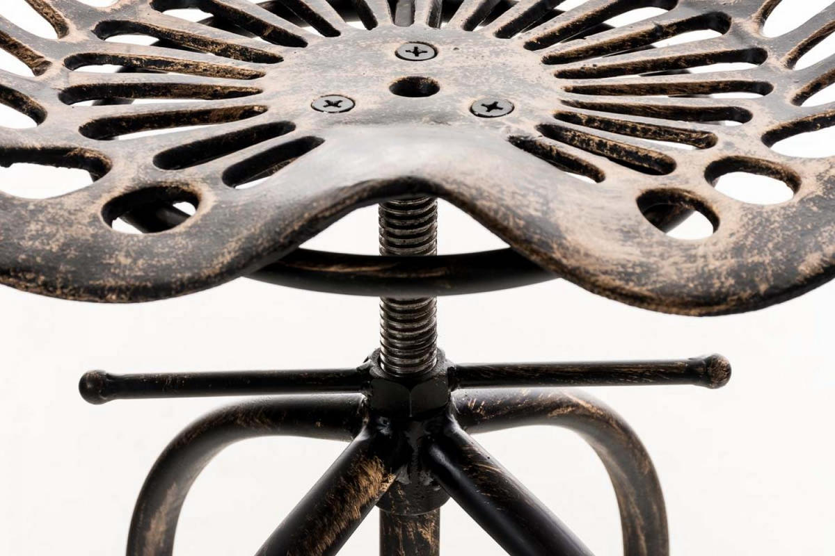 BARHOCKER Metall bronze - Bronzefarben, Metall (43/74/43cm) - CLP