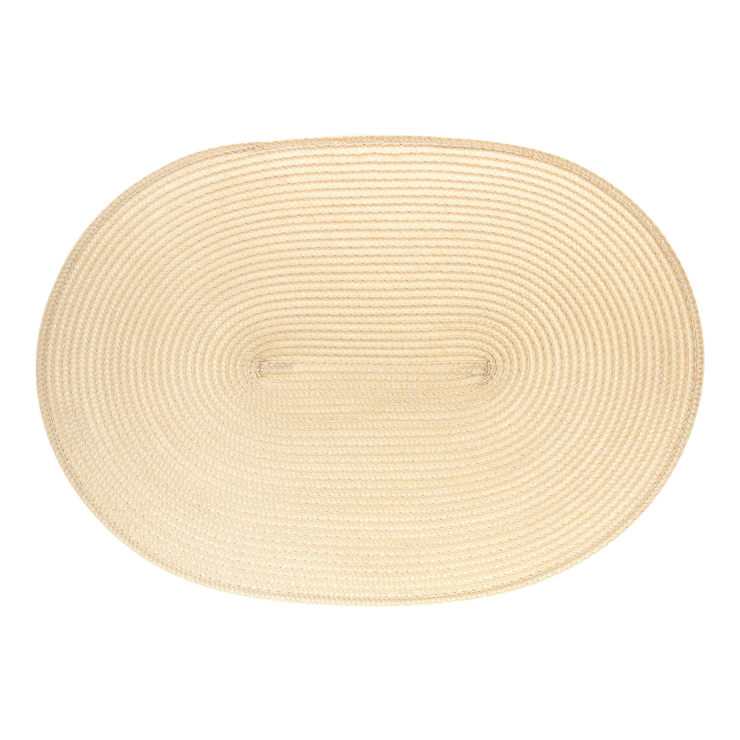 TISCHSET Oval, Kunstfaser, Natur, 45 x 31 cm - Beige, Kunststoff (46/32/1cm) - Continenta