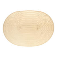 TISCHSET Oval, Kunstfaser, Natur, 45 x 31 cm - Beige, Kunststoff (46/32/1cm) - Continenta