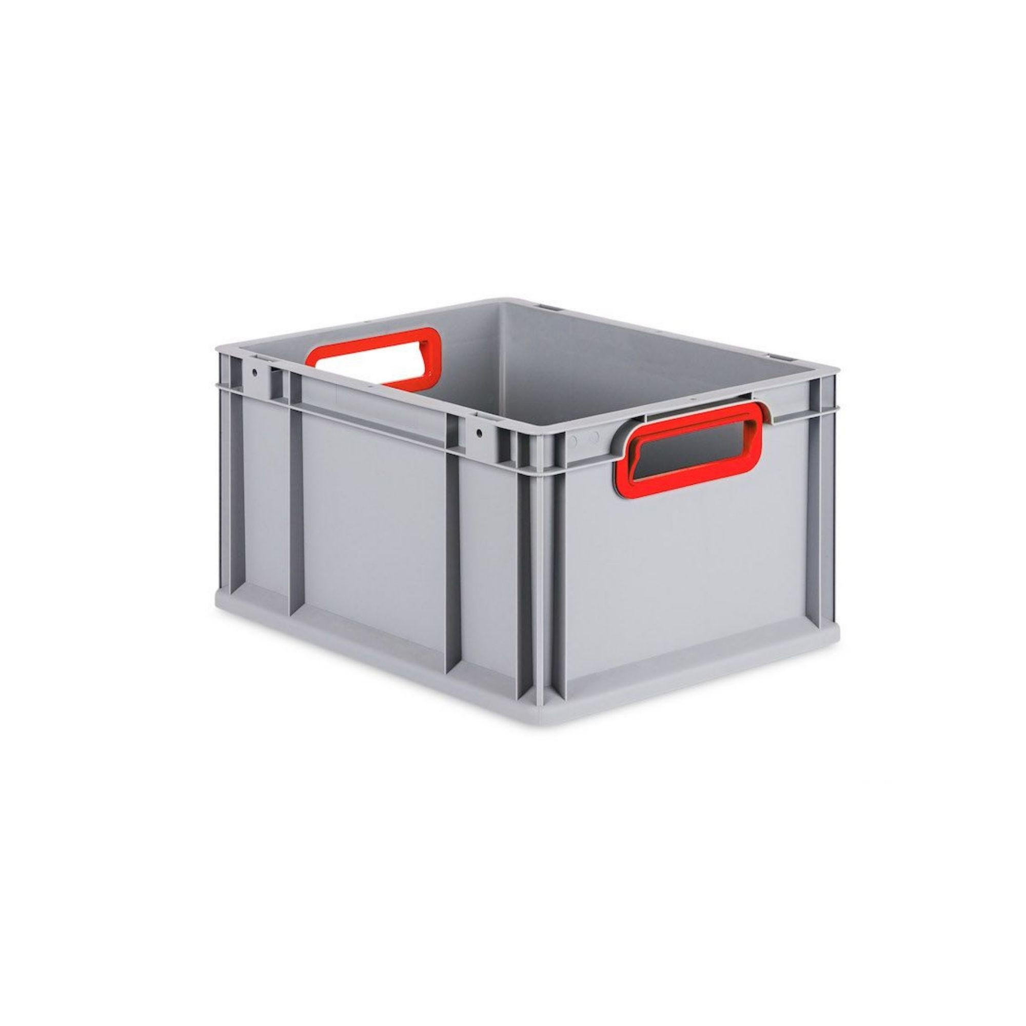 EUROBOX 5x Nextgen Color Mit Auflagedeckel 22x30x40cm Griffe Rot Offen - Rot, Kunststoff (30/22/40cm) - PROREGAL