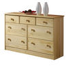 KOMMODE RONDO - Naturfarben, Holz (117/74/35cm) - IDIMEX
