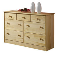 KOMMODE RONDO - Naturfarben, Holz (117/74/35cm) - IDIMEX