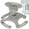 BEAMER-DECKENHALTERUNG Universal, Lochabstände 120 - 235 mm,grau - Grau, Metall (12/0.2/23.5cm) - tectake