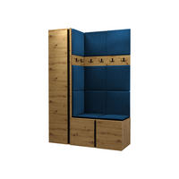 GARDEROBEN-SET Orion IX - Blau/Eiche Artisan, Holzwerkstoff/Kunststoff (124/186/46cm) - MIRJAN24