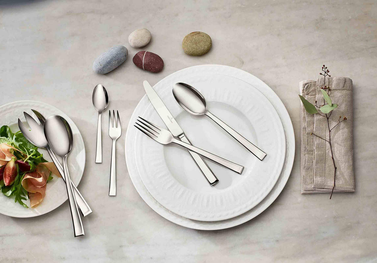 TAFELBESTECK Victor silber 68er Set - Silberfarben, Metall - Villeroy & Boch