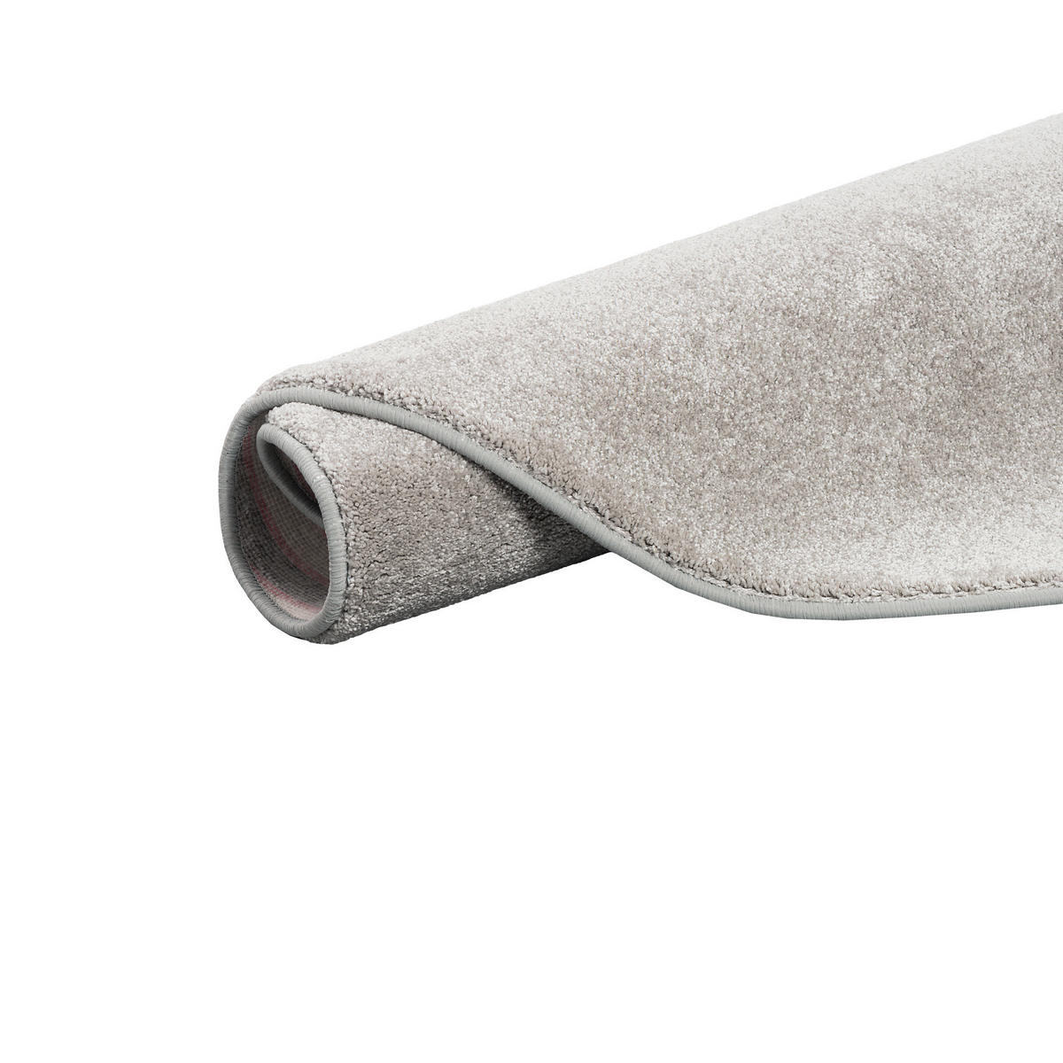 HOCHFLOR LUXUS VELOURS TEPPICH TOUCH RUND - Silberfarben, Textil (160/160cm) - Snapstyle