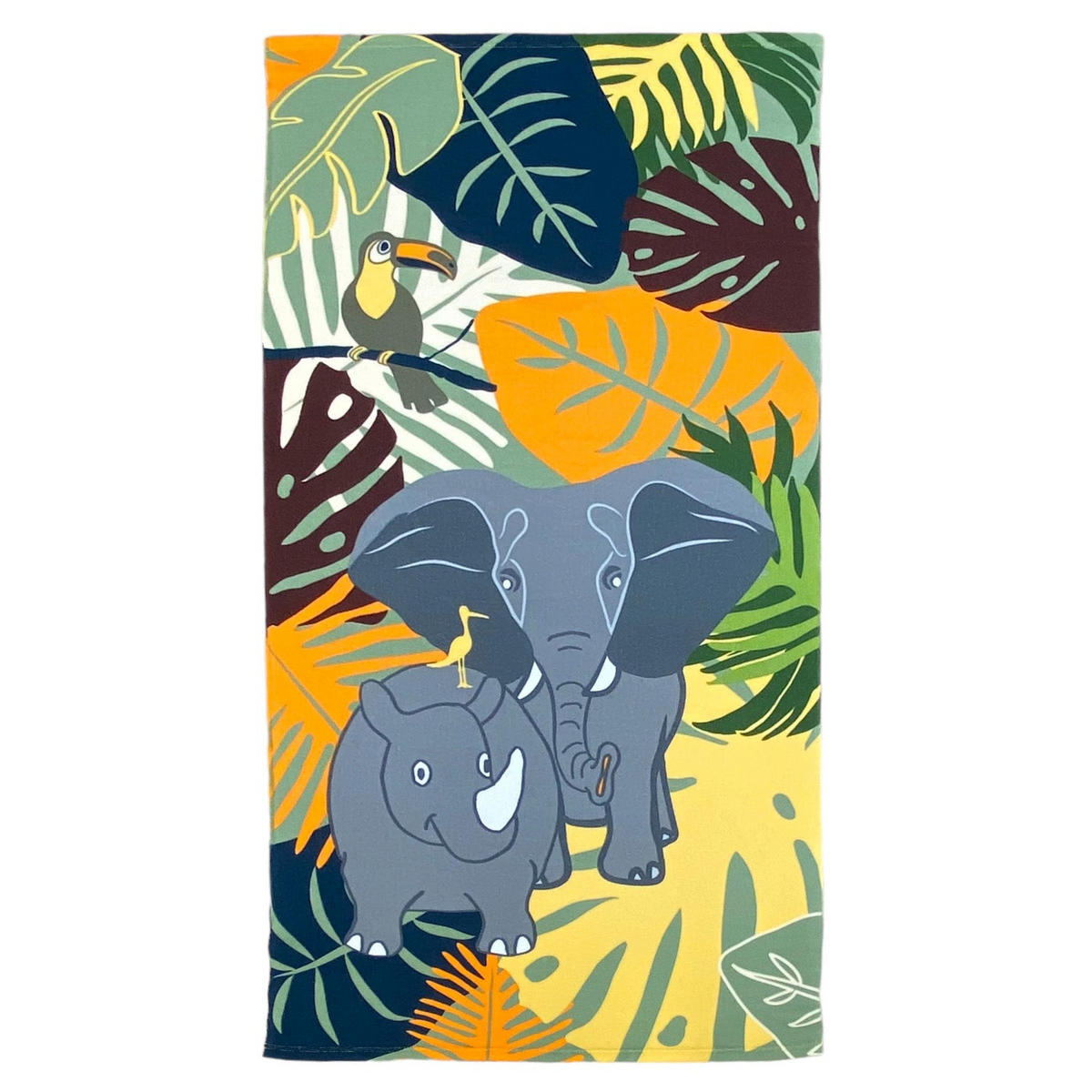 MIKROFASER STRANDTUCH Elephant 70x140 250 g/m² hellgrün - Grün, Textil (70/140cm) - LE COMPTOIR DE LA PLAGE